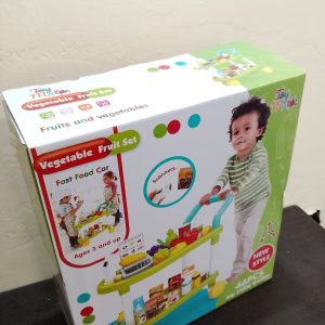 Vegetable Fruit Set Toy Trolley For Kids