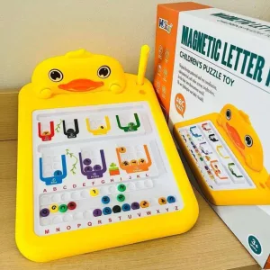 Magnetic Letter Maze – Duck Design Educational Puzzle Toy